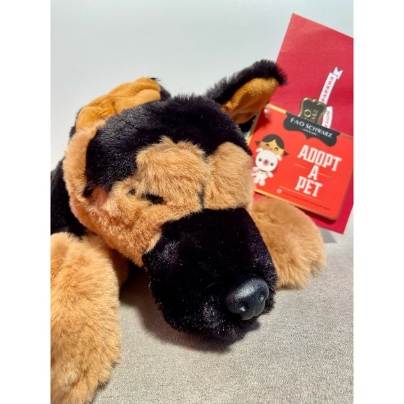 FAO Schwarz Other - FAO Schwarz German Shepard Plush Toy - 14 Inches toy stuffed animal * T105